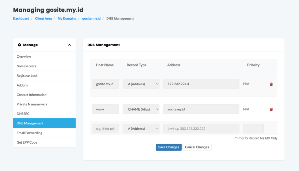 DNS Management